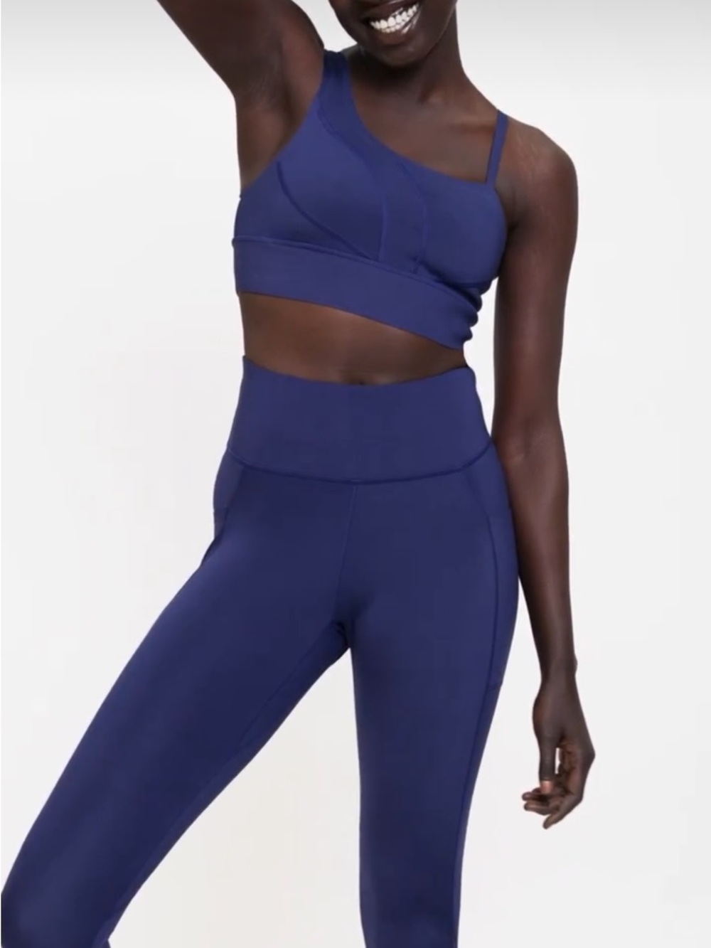 Navy Malibu Bold Shoulder Bra